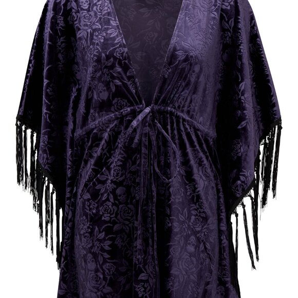 Fang Velvet Kimono - Picture 2 of 5